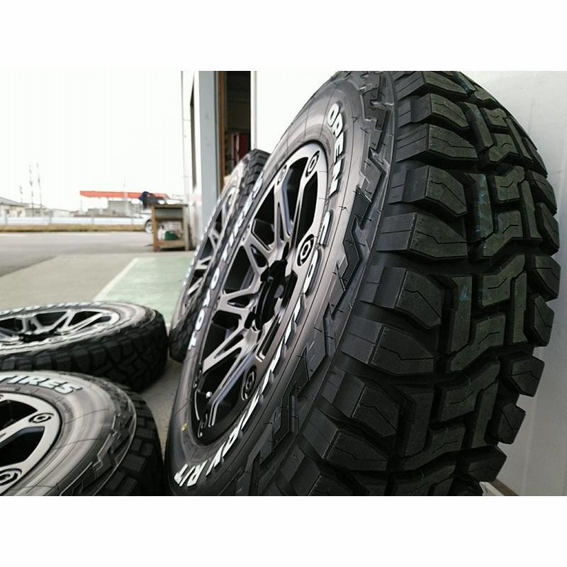 5月入荷 【新品4本】ジムニー JB23 JB64 16インチ トーヨー オープンカントリーRT 185/85R16 BDX08 ホワイトレター タイヤホイールセット