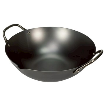 RIVER LIGHT 極PREMIUM 雙耳中華鍋/鐵炒鍋 日本製  33cm  1個