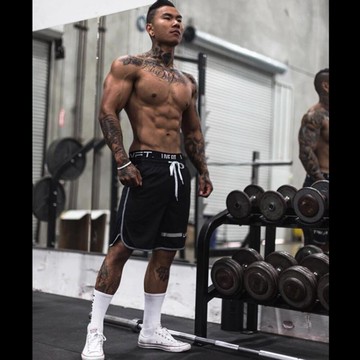 短褲 運動褲男短褲五分褲肌肉狗健身兄弟黑色訓練速干透氣夏季跑步大碼 瑪麗蘇精品鞋包