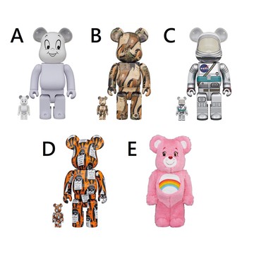 現貨 be@rbrick 400% 100% 鬼馬小精靈 大谷鬼次 nasa 太空人 猴子 cheer bear