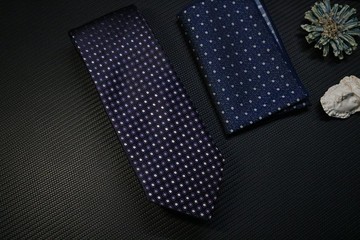 紫色復古小圓圈真絲領帶紳士商務禮盒裝