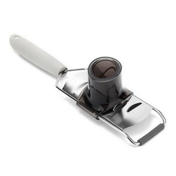 《Luigi Ferrero》Norsk壓器+止滑起司檸檬刨片器(象牙灰30mm)