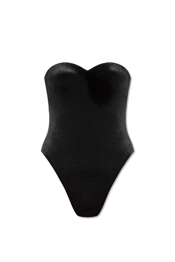 Balenciaga Corset Strapless Swimsuit