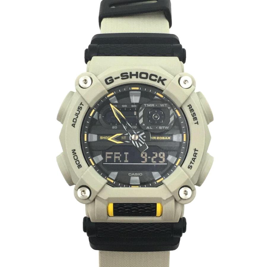 CASIO◇クォーツ腕時計_G-SHOCK/デジアナ/ラバー/BLK/GRY | LINE 