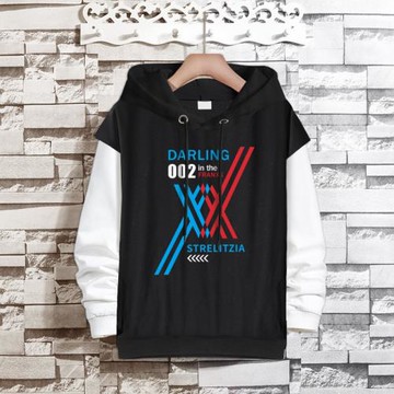 動漫隊02衛衣Darling in the franxx周邊男女連帽假兩件衛衣