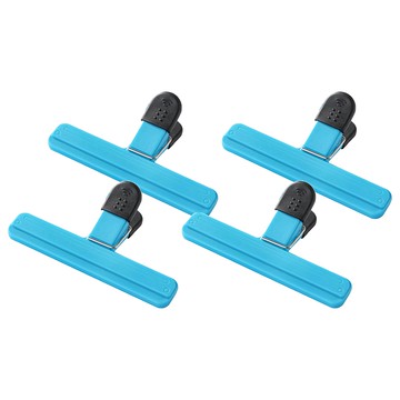 AHOYE 食物袋子封口夾 15 x 9 x 4cm  藍色  4個