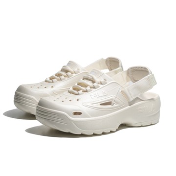 FILA 涼拖鞋 水鞋 香檳米 防水 可拆式 洞洞鞋 女 4S348Y999