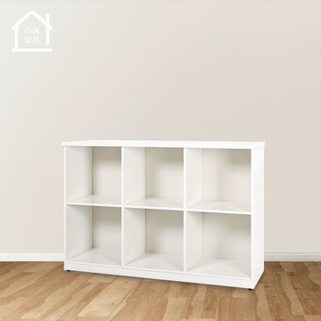 六格塑鋼置物櫃 置物收納櫃 儲物櫃 展示櫃 防水塑鋼家具【巧沐家具】