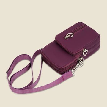 時尚大屏手腕包女單肩斜挎戶外跑步零錢小包青年豎款迷你手機臂包