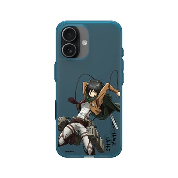 iPhone 17 Clear (相機按鈕) 夜幕藍 - 進擊的巨人 Attack On Titan - S2&S3 - 米卡莎