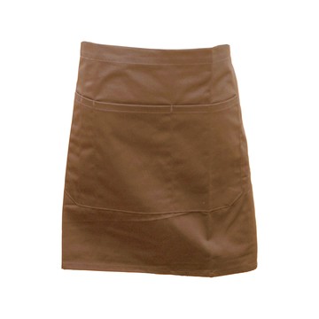 時尚帆布半身圍裙-40*70cm-咖啡色-4件