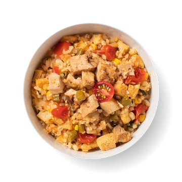 【飲控必備】烤雞莎莎花椰菜米(316大卡)