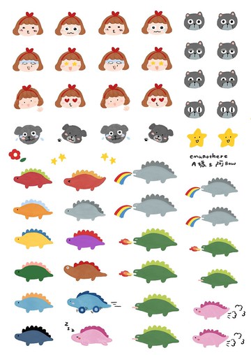 可愛的mini手帳貼