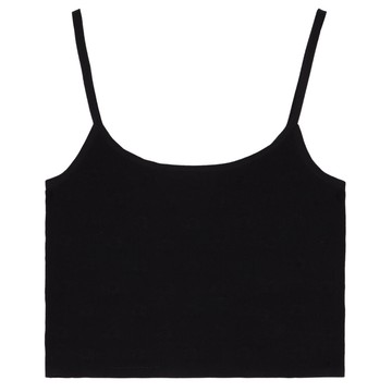 alexanderwang 品牌 Logo密織尼龍短款吊帶背心