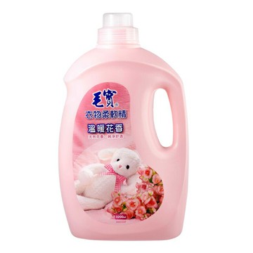 毛寶 衣物柔軟精-溫暖花香(3200g/瓶) [大買家]
