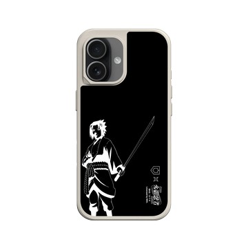 iPhone 17 SolidX 貝殼灰 - 火影忍者 Naruto - 黑白線稿-宇智波佐助