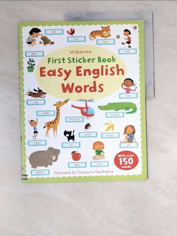 【書寶二手書T8／語言學習_R5M】Easy English Words (Usborne First Sticker Books)_Felicity Brooks