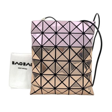 issey miyake粉色三宅一生pvc肩揹小包