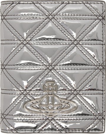 Vivienne Westwood 银色绗缝护照套