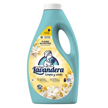 La Antigua Lavandera 護纖去汙洗衣精 百花  1.8L  1瓶