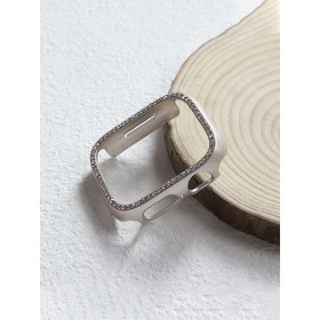 《隔日到貨》超质感 適用 APPLE WATCH 單排鉆邊框殼 | iWatch錶殼 保護殼 防摔錶殼 S11 S10