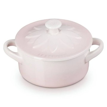 LE CREUSET 向日葵迷你圓烤盅 貝殼粉  1個