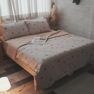 二層紗 甜點星球 單人床包二件組 觸感親膚柔軟 台灣製 棉床本舖