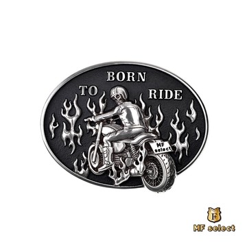 【MF select】烈火戰車 重機 骷髏頭 帶頭 造型皮帶扣 皮帶頭 腰帶扣 皮帶扣頭 皮帶扣 腰帶頭 板扣