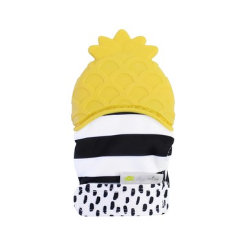 itzy ritzy 咬手手 矽膠固齒器 超Q彈 凹凸觸感 內藏響紙  熱情鳳梨  1個