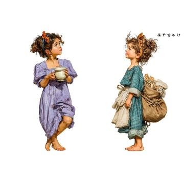 【4 月新品 2】08-122-0079 人物貼紙 鄉村女孩