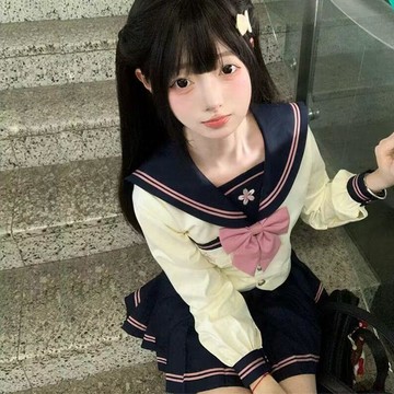 【WYZ】夏日穿搭 【小野中】JK制服水手服正品日系學院風夏秋基礎款學生中間服