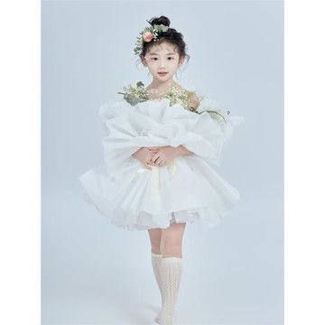 兒童攝影服裝花束主題影樓拍照5-8歲時尚藝術照寫真道具花朵女孩