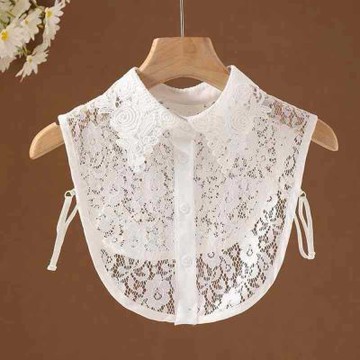 [巴黎精品] 現貨+預購 假領子襯衫領片-鏤空蕾絲造型繡花領女裝配件4色a1gg6