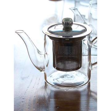 42高硼硅玻璃茶壺泡茶壺分茶器小號茶壺花茶壺帶茶漏可電陶爐加熱