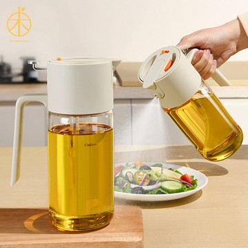 【青木傢】橘典噴倒玻璃油醋瓶 🌱 油醋瓶 噴油瓶 單手調味 自由切換模式 控油輕鬆 橄欖油 麻油 醬油 黑醋 密封設計