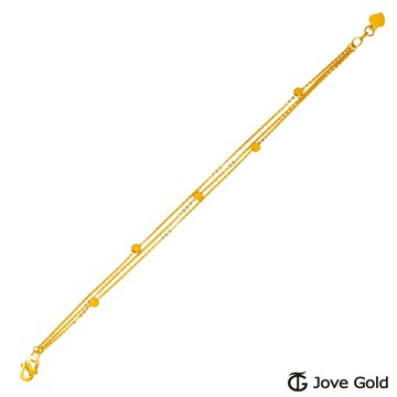 【JoveGold漾金飾】 為妳寫歌黃金手鍊