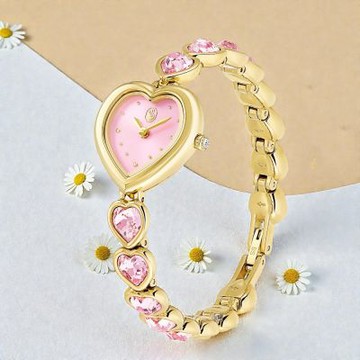 SWAROVSKI 施華洛世奇 Idyllia Heart 心動時刻手鍊腕錶 女錶-22mm 5741519