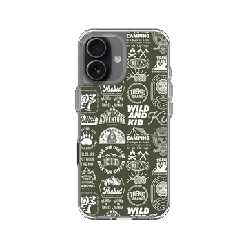 iPhone 17 Clear Case（相機按鈕） 透明 - KID - Outdoor滿版圖騰