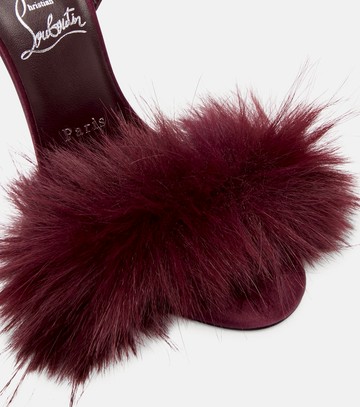 Christian Louboutin Patchoulina 100 crêpe satin sandals