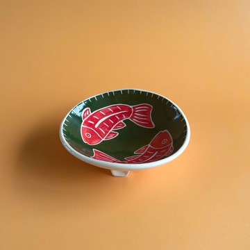 魚形陶瓷飾品盤