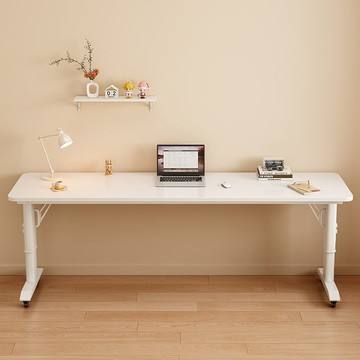 免運 跨床桌 實木跨床桌 跨床桌學生簡易靠墻桌可升降長條多功能擺攤升降桌子現代簡約桌子 可開發票 全館五折 工廠現貨直銷 新品特價 d9044