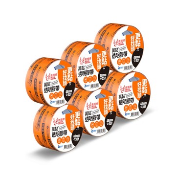 DEER BRAND 無聲重力膠帶6入組 48mmX35Y 官方直營 PHS7Q
