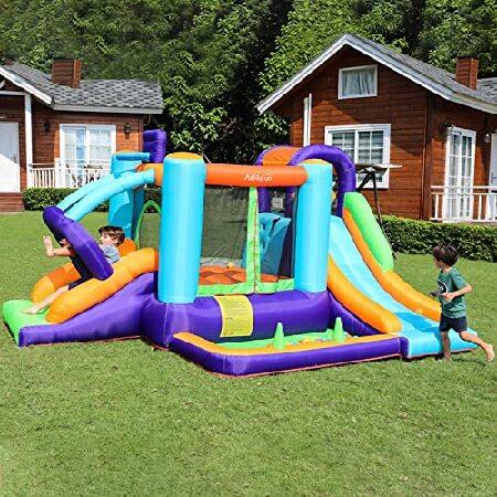 AirMyFun Inflatable Bounce House with Blower,Bouncy House for Kids Outdoor,Toddle Bouncy House Bounce Castle with Slide for Family Backyard