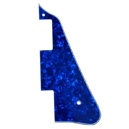 Electric Guitar Pickguard For Les Paul LP Parts Replacement Pcs (3 Ply, Blue Pearl)