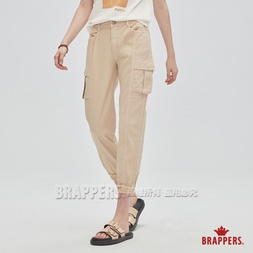 BRAPPERS 女款 Boy Friend系列-中腰微彈性八分褲-卡其