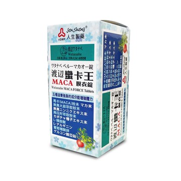 {人生製藥}渡邊南美洲蠻卡王MACA( 瑪卡)膜衣錠 80粒/瓶 *小柚子*