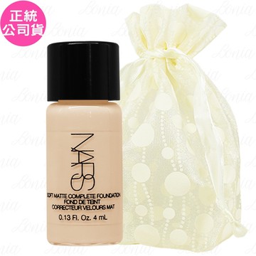 NARS 極霧柔光粉底露(#MONT BLANC LIGHT2)(4ml)旅行袋組(公司貨)