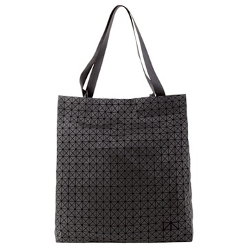 ISSEY MIYAKE  BAOBAO 夜空幾何細方格直式手提托特包(霧黑)特大款
