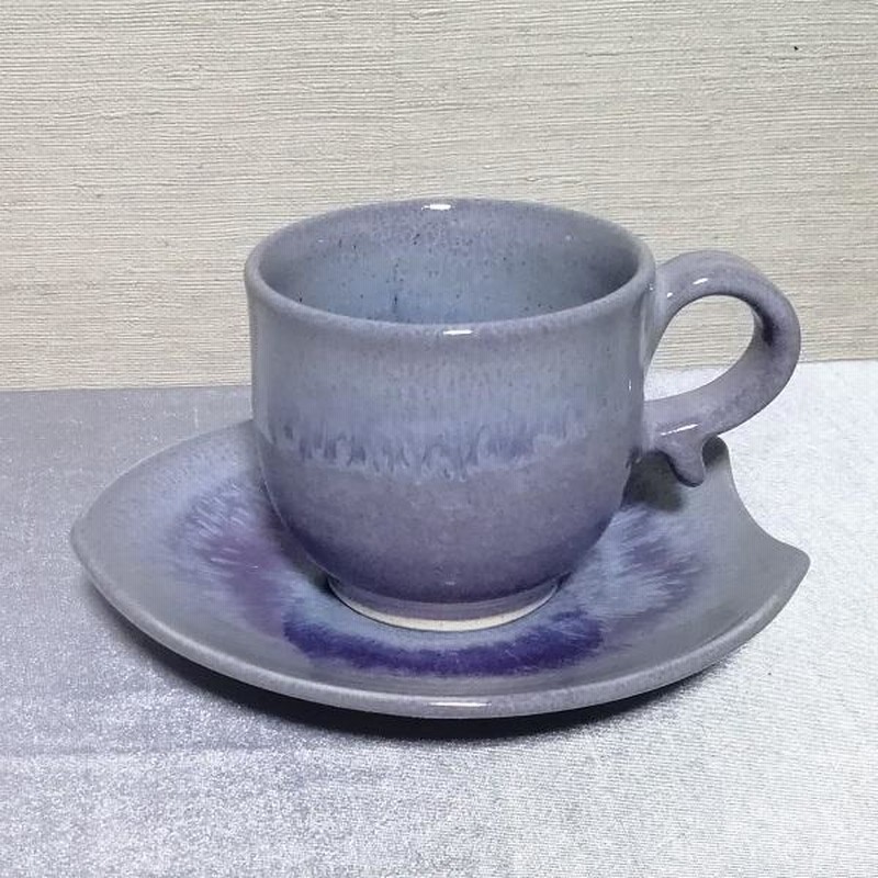 陶器 幸兵衛窯 ペルシャ色絵鳥文カップ＆ソーサー 6点セット