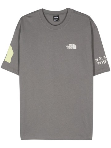 The North Face - logo-print cotton T-shirt - unisex - Cotton - M - Grey